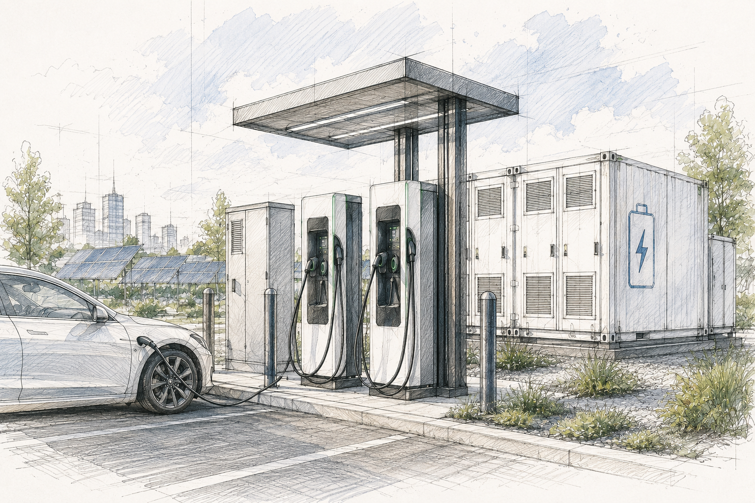 EV Charger & Battery Storage Design